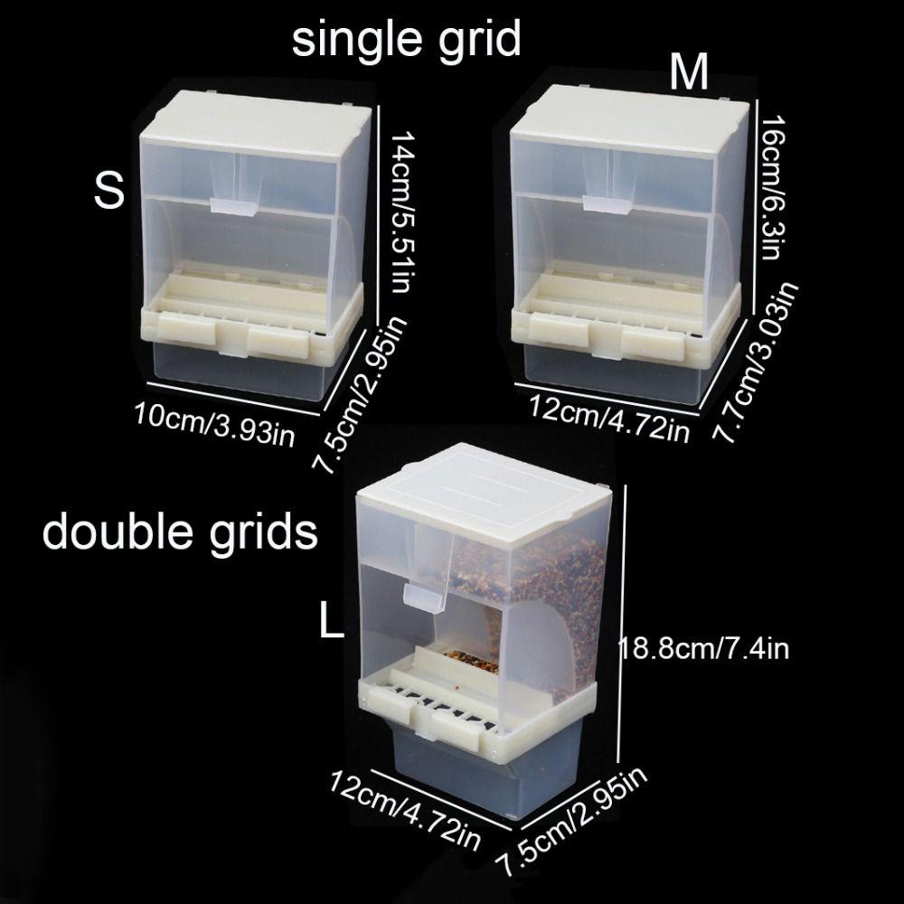 Подвесной контейнер для корма для домашних птиц Пластиковая подвесная кормушка для клетки попугая Для волнистых попугайчиков и попугаев-пионов