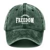 pc Freedom Style Cap Outdoor Fashion Caps WomenS Hats Street Washed Caps for Men Lightweight And Airy Outdoor Cap Adjusta