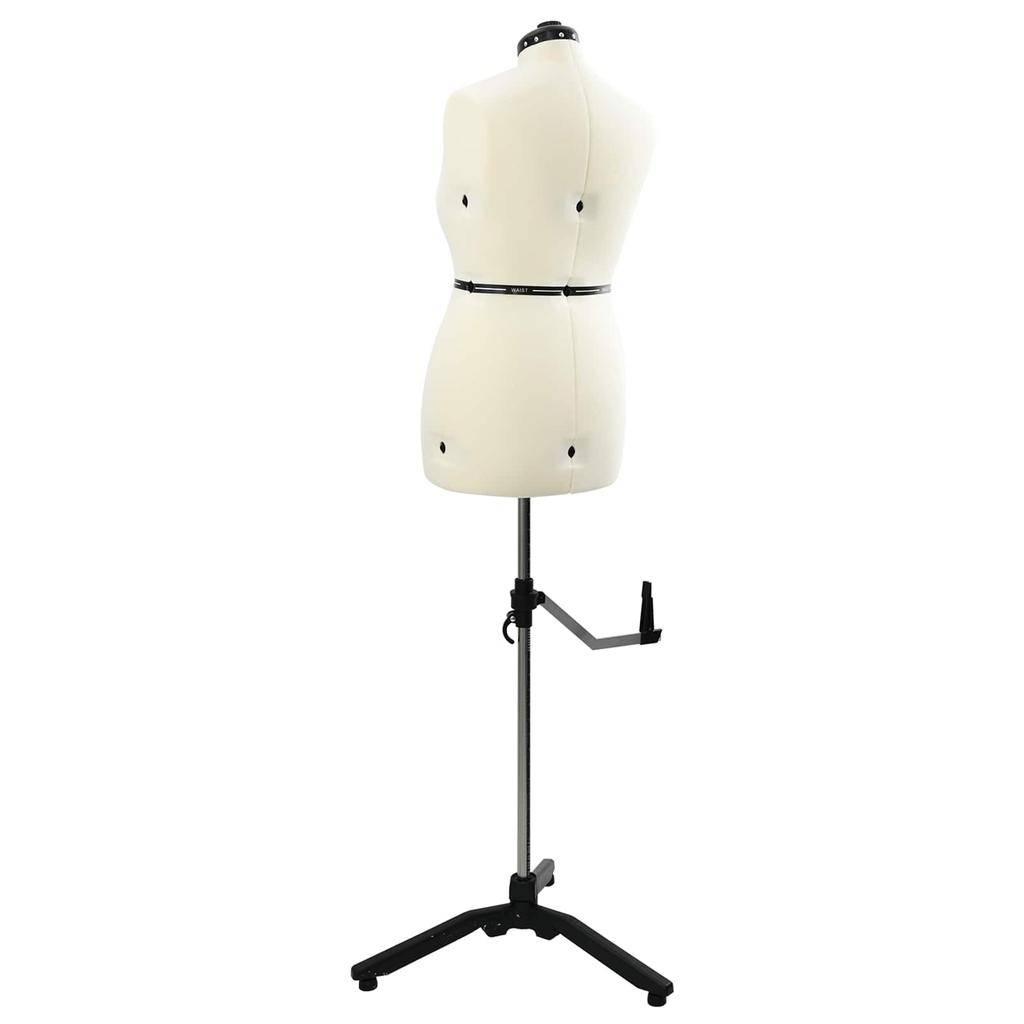 Adjustable Dress Form for Women Cream M Velvet