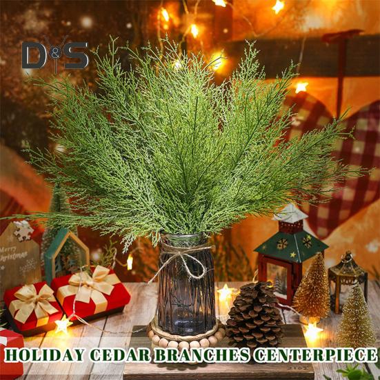 20 шт. искусственные сосновые ветки многоразовые искусственные зеленые листья для поделок поделок реквизит для фотографий домашнее рождественское украшение