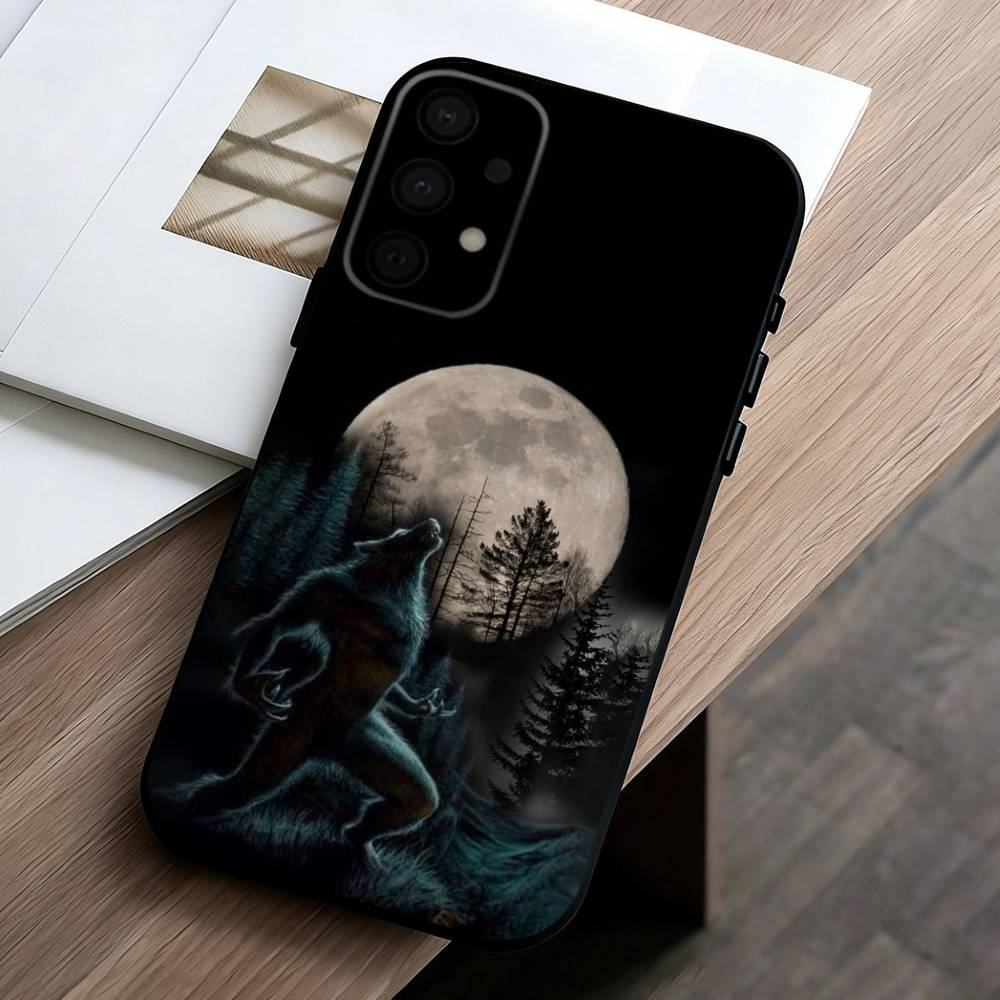 Alpha Sigma Волк Крутой чехол для телефона для Samsung Galaxy A73, A72, A71, A70, A53, A52, A51, Другие Мягкий черный корпус