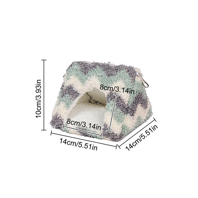 Parrot Nest House Cotton Bird Tent Cabin Winter Warm Bird Tent Cabin Stuffed Bird Snuggle Nest Thickened For Parrot Parakeet