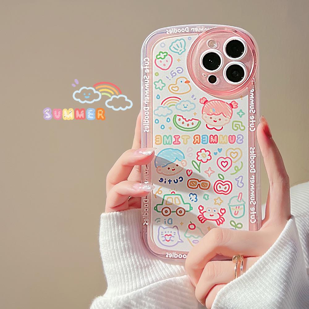 Cute Cartoon Phone Case For Iphone 11 12 13 Pro Max Case Iphone X Xr Xs Max 7 8 Plus Se 2022 Soft Silicone Shockproof Cover Capa