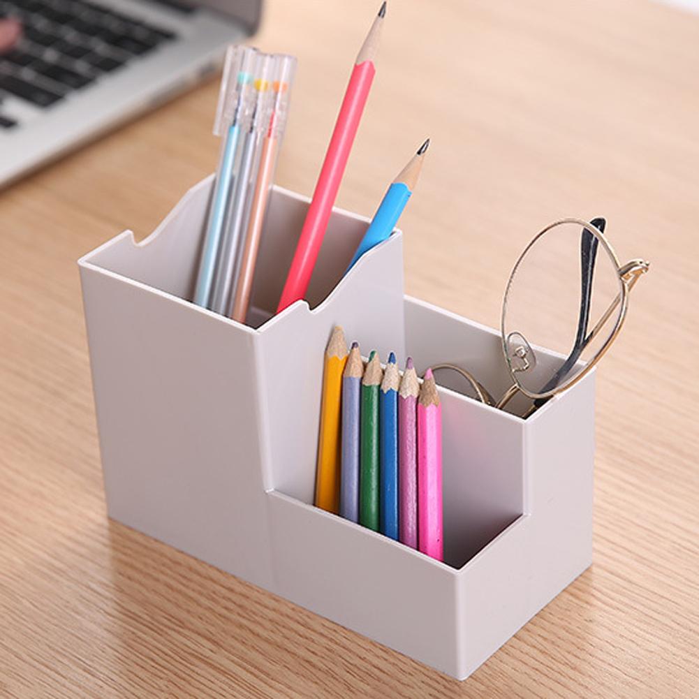 Stand Pen Holder Non Slip Pencil Desktop Organizer Office School Makeup Cosmetic Rack Storage Case Stationery Supplies Home