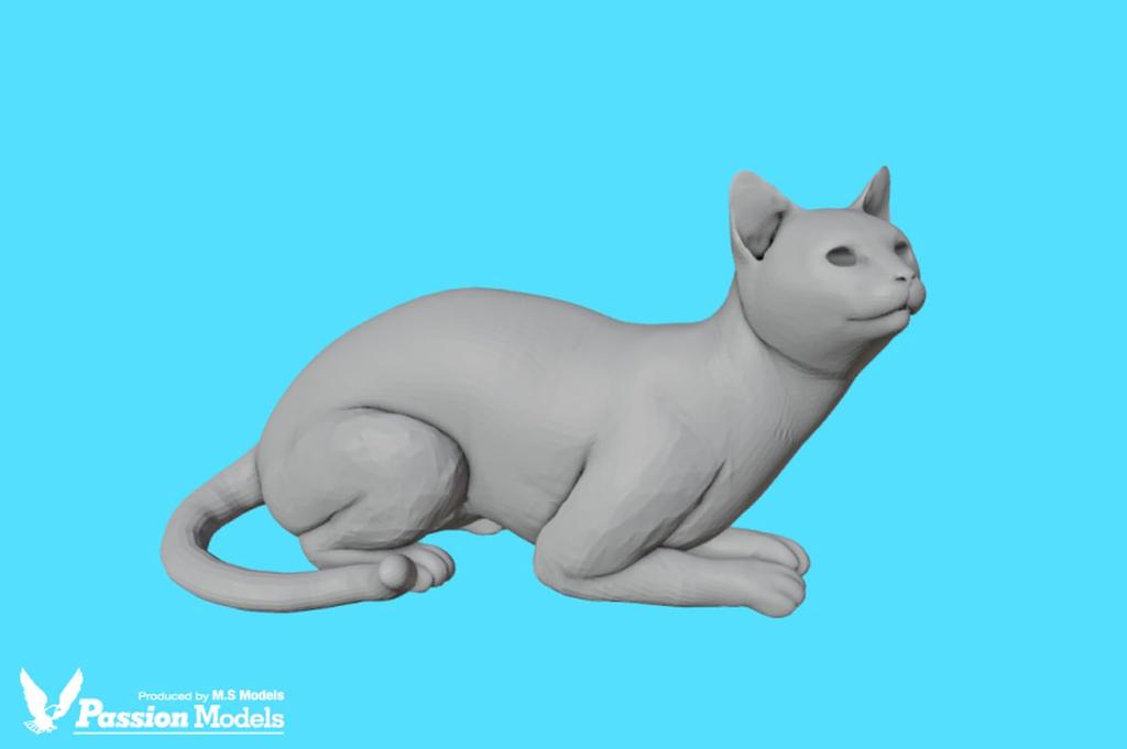 passion models Кошки, одобренные любителями кошек Набор Смола Неокрашенный Кит 1/35 5 штук P35T-023 (животные)