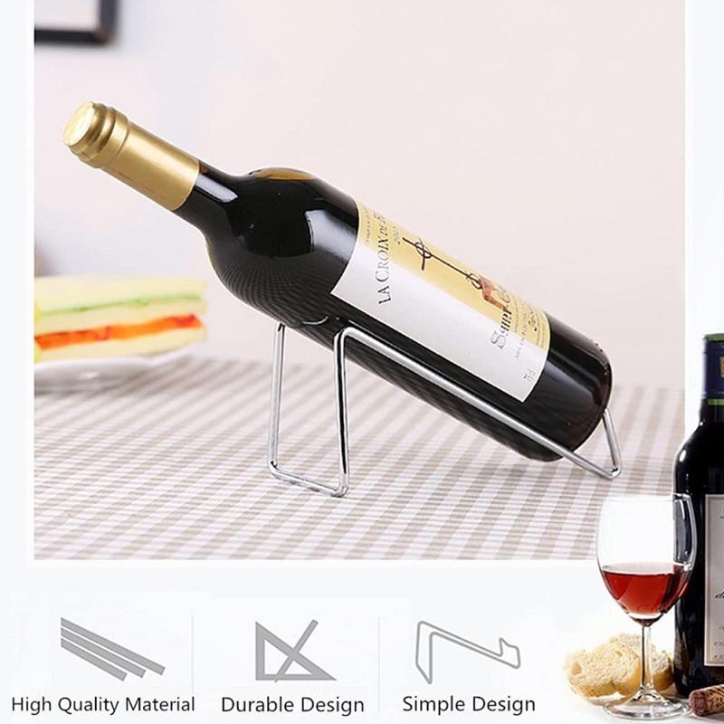Versatile Wrought Iron Designed Wine Holder Functional Artistic Wine Holder for Stylish Bottle Organization Stand Rack