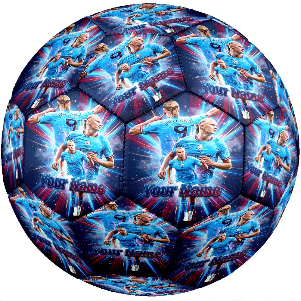 Erling Haaland Fashion Size 5 Football Wearproof Non‑Slip Soccer Ball For Sports Training Entertainment Use