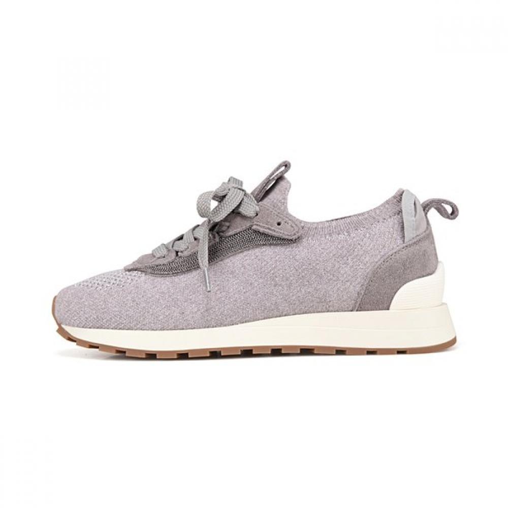 Barbara Stylish Metal Yarn Point Knit Sneakers Bbj615