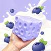 Медленно поднимающаяся сжимаемая игрушка, Игрушка «Черничный сыр», Снятие стресса, Фиджет из мягкого ТПР, Гаджет для декомпрессии, Дети, Взрослые, Сенсорный тренажер для рук, Настольный