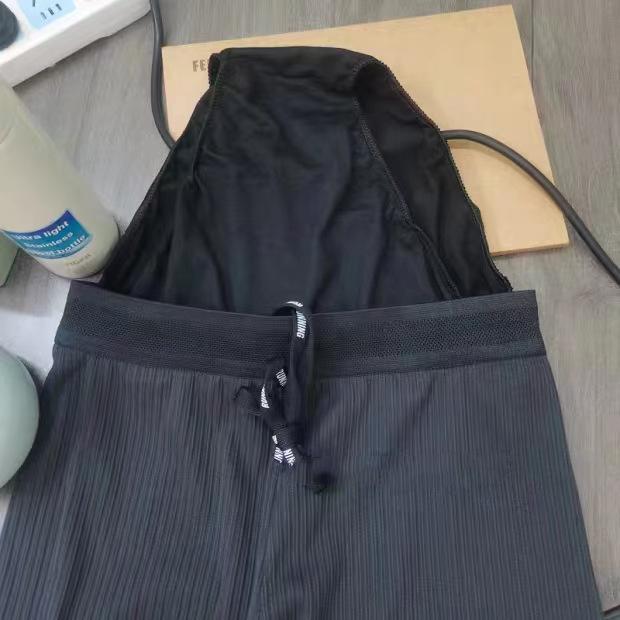 Мужские модные быстросохнущие ребристые фитнес-штаны - Универсальные, дышащие, свободного кроя для лета