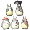5pcs Cartoon Totoro Figure Mini Statue Cute Toys Room Ornaments Kawaii Figures Toy Kid Gifts Collecctibles