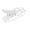 OUNONA for Set of Laundry Rust Laundry Pole Transparent Clips Clothespins, Strong, Pole, Transparent, Large, Plastic, 8, Non-Slip, Clips, Clothesline,