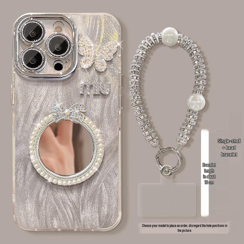 Элегантный зеркальный чехол-бабочка для OPPO Reno15/Find X9/A6/K12X