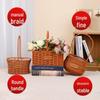 Imitation Rattan Woven Flower Basket: Handheld Arrangement, Living Room Decor, Photography Prop, Picnic, Pastoral, Flower Girl, Souvenir.