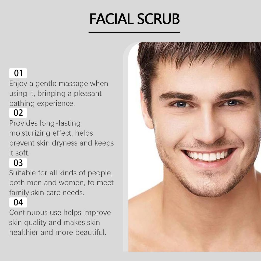 Нежный увлажняющий скраб Очищающий пилинг для лица Очищающий увлажняющий скраб для кожи