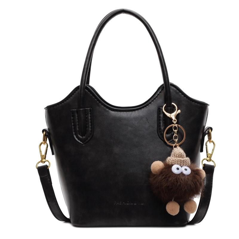 Женская сумка через плечо в стиле ретро, осенне-зимняя, универсальная, новая, вместительная, премиум-класса, переносная сумка-ведро, модная сумка через плечо