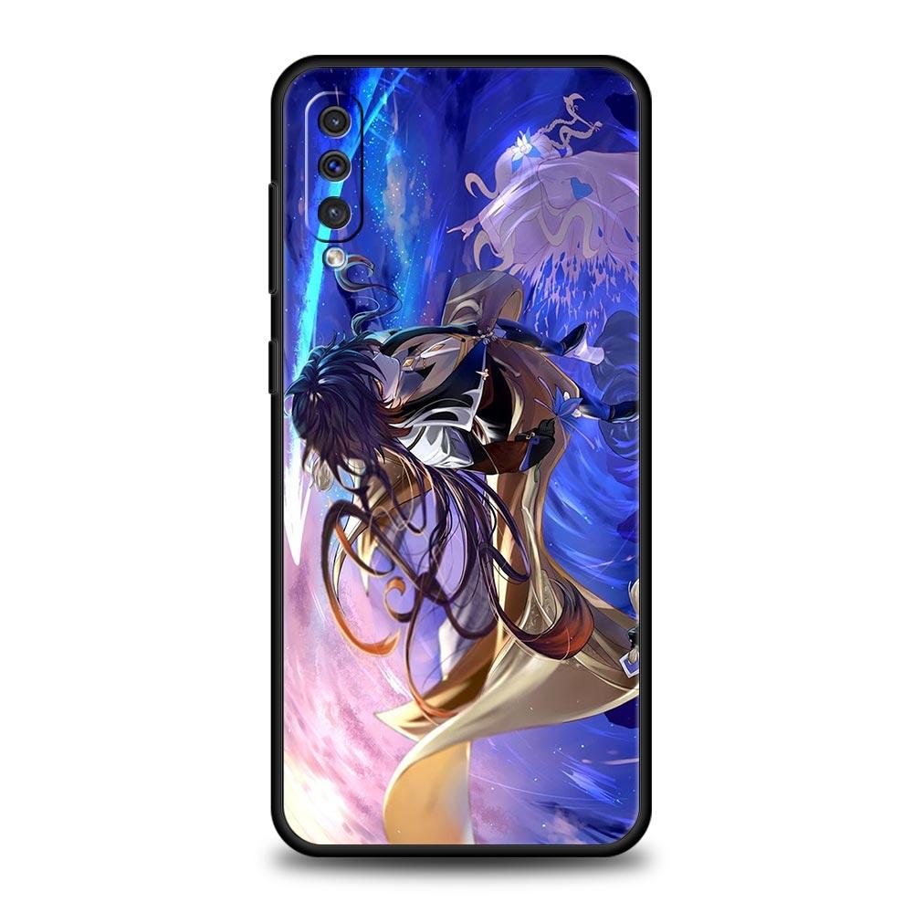 Чехол Genshin Impact для телефона Samsung Galaxy A52 A50 A70 A10 A30 A40 A20S A20E A02S A12 A22 A72 A42 A32 5G A04s, силиконовый чехол