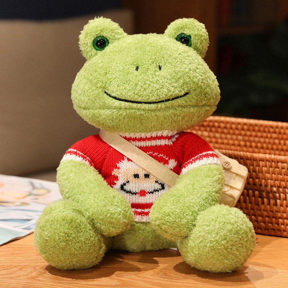 Soft Toy Cartoon Doll Stuffed Animals Sweater Frog Doll Frog Stuffed Toy Dressing Frog Plush Toy
