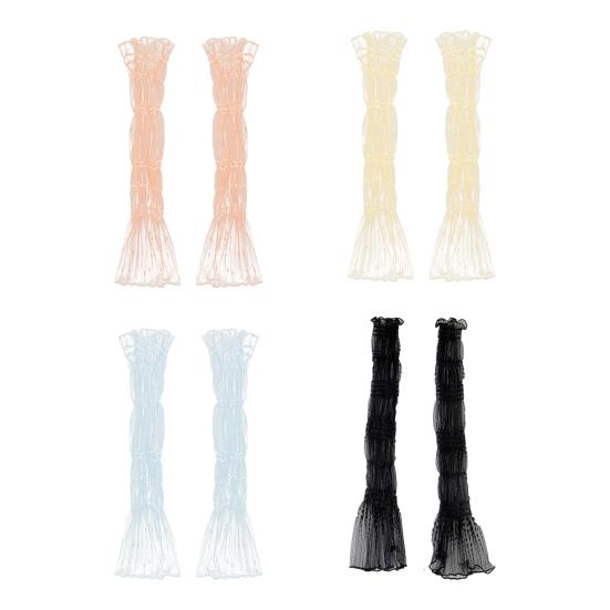 Women's Long Ultra-thin Mesh Arm Sleeves Sun UV Protection Cooling Fingerless Gloves Lace