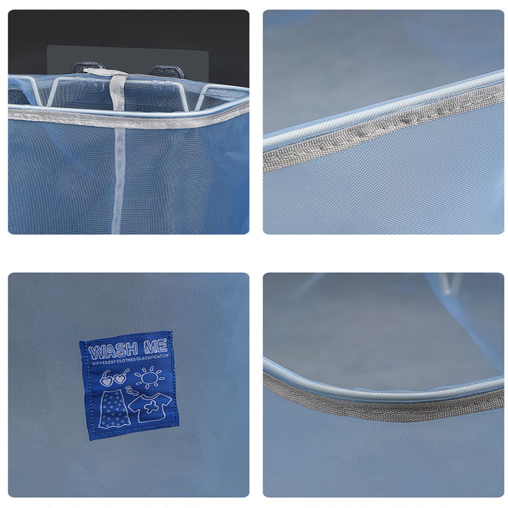 Mounted Mesh Organizer Bag Dirty Clothes Baskets Bathroom Storage Laundry Basket Clothing Bucket