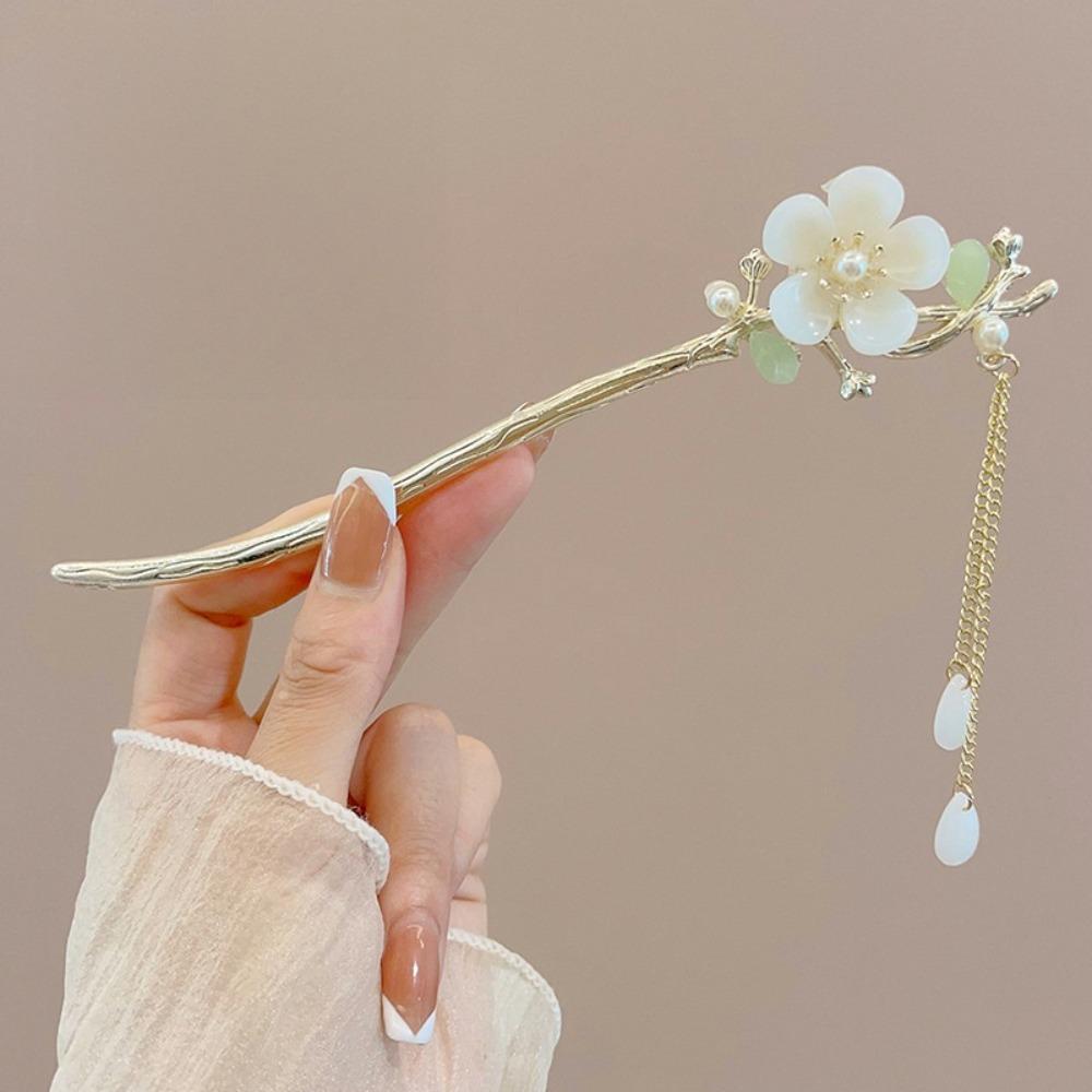 Элегантный китайский стиль заколка для волос кисточка палочка для волос традиционный цветочный дизайн прическа аксессуар женские ювелирные изделия шпилька игла для волос