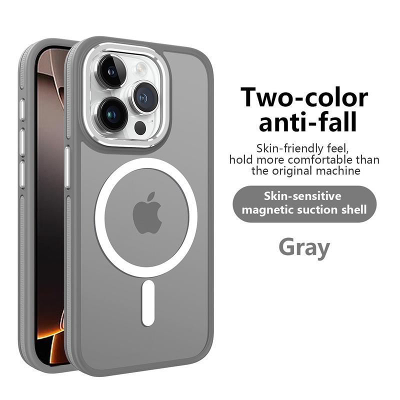 Magnetic Matte Translucent Shockproof Phone Cases For iPhone 16 15 14 13 12 11 Pro Max 16e For Magsafe Wireless Charge Cover