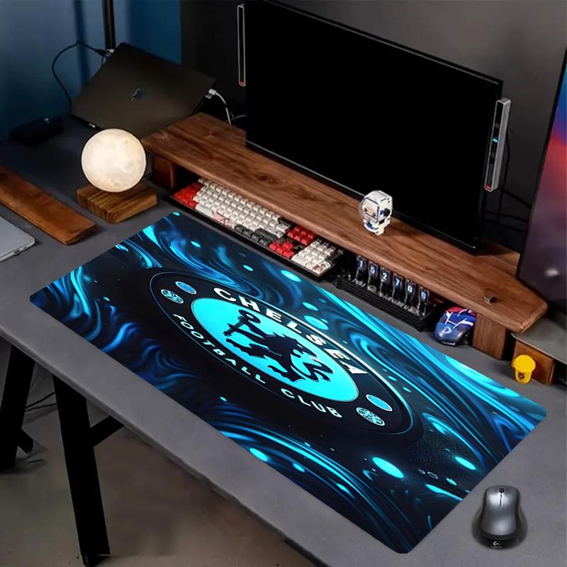 Chelsea F.C Print Mouse Pad, Anti‑Slip Desktop keyboard Mat, for PC Laptop Gaming Working Daily Use, Cool Festival Surprise Gift