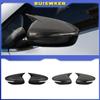 2Pcs Horn Style Rearview Side Mirror Cover Caps Add On For Kia Forte K3 2013-2017 Car Outside Rearview Mirror Cover