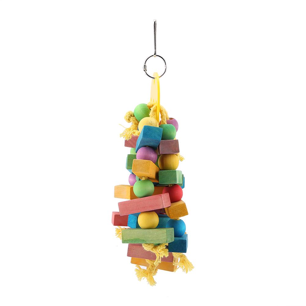 Parrot Toy Bird Toys Hanging Wooden Toy Parrot Swing Suitable for Parrots and Birds