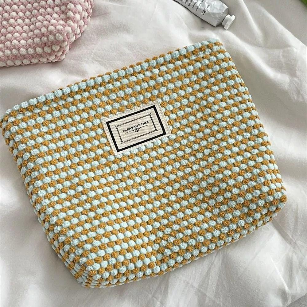 Canvas Lipstick Makeup Bag Simple Storage Bag New Cosmetic Organizer Pouch for Women Girls