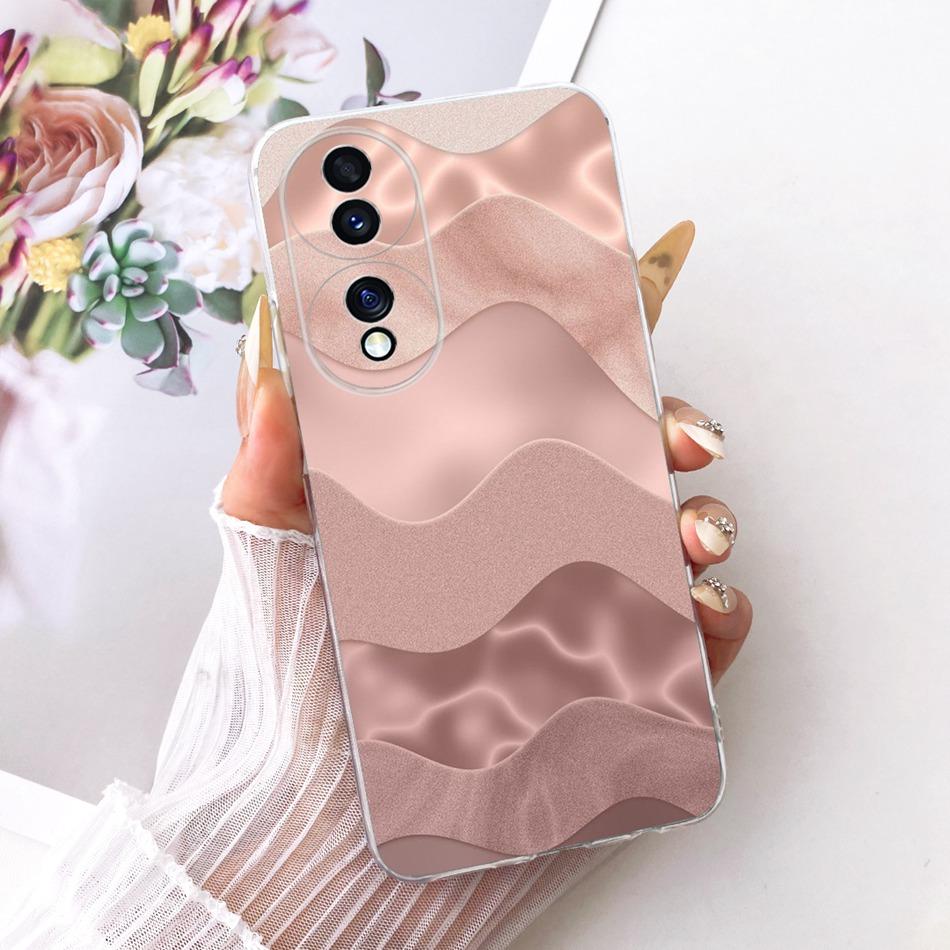For Honor 70 70Pro Pro+ Cute Flower Butterfly Cat Painted Case For Honor70 70 Pro Plus 5G Soft Silicone TPU Phone Cases