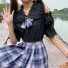 Sweet Japanese JK Doll Collar Shirt - Fresh College Style, Loose Fit, Long/Short Sleeves for Women, Perfect for Summer and Autumn
