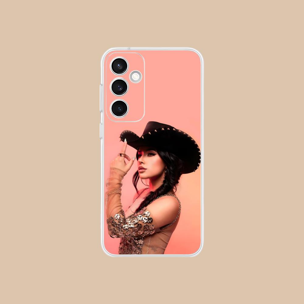 Модный прозрачный чехол для мобильного телефона Becky G для Samsung Galaxy S25 S24 S23 S22 S21Plus FE Ultra Красочная крышка