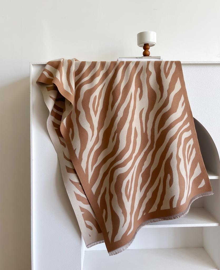 Elegant Women Streak Pashmina Scarves Fringe Wrap Winter Warm Fashion Brands Designer Cashmere Two-Sided Scarf Blanket Shawls