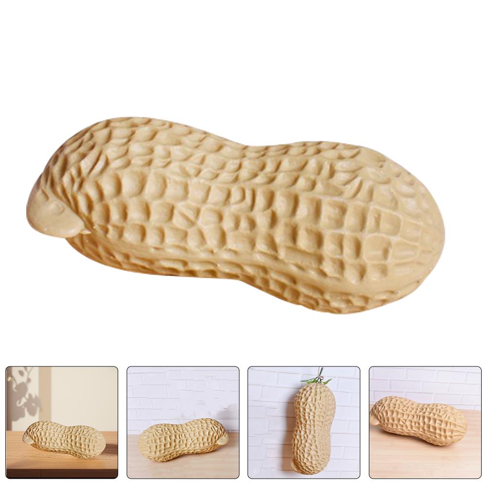 30Cm Giant Simulation Peanut Photo Prop Unique Design Artificial Peanut Decor Holiday Table Centerpiece ornament Display Model