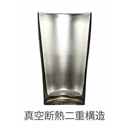 Kintoen Luxe 340ml Beer Glass Thermos Tumbler Pair, Plain and Silver, Vacuum Insulated, Double-Walled Stainless Steel, Premier Aoyama, 51218