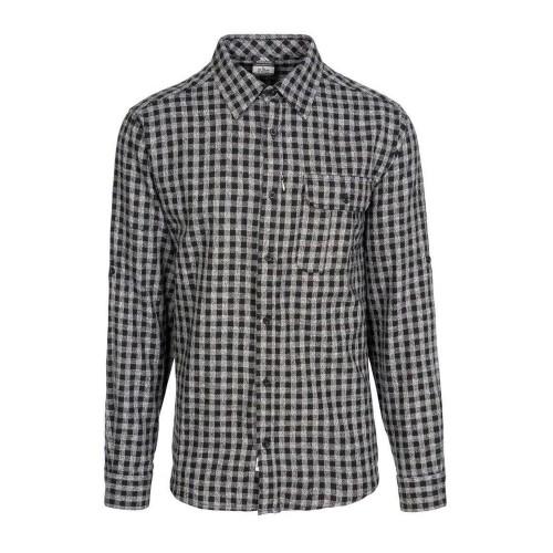 TRESPASS Mens Participate Checked Cotton Shirt