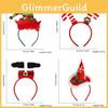 Праздничная рождественская повязка на голову для детей и взрослых с разноцветными светодиодными огнями и игривыми дизайнами