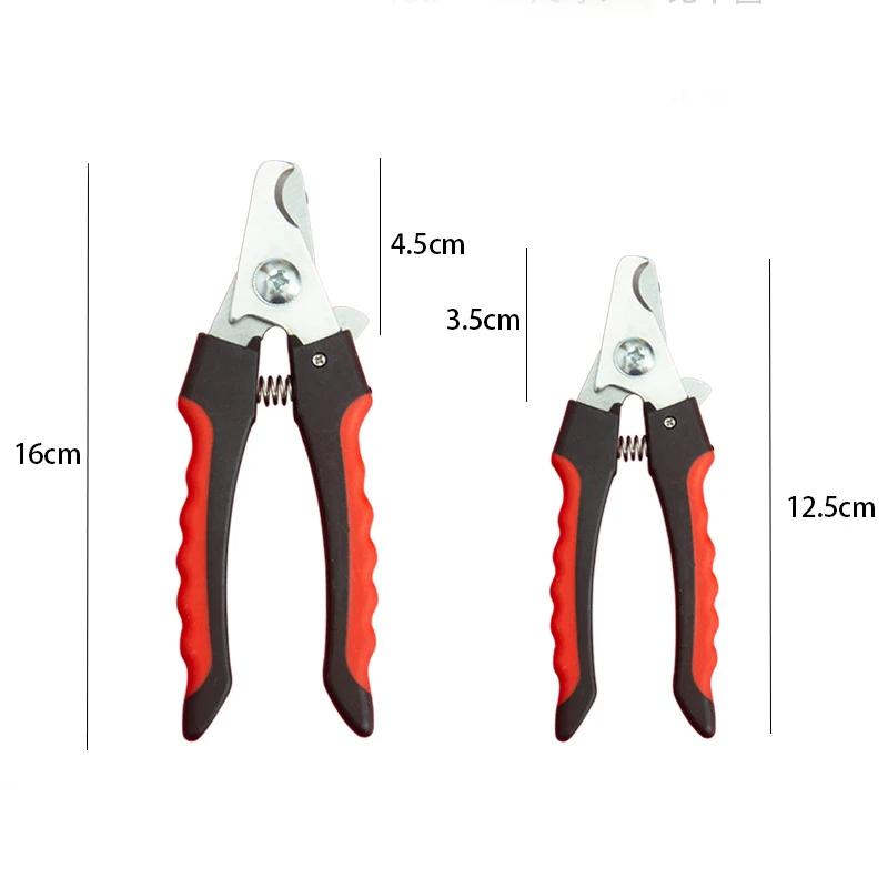 Щипчики для ногтей домашних животных с серпом, большие щипчики для ногтей для собак, ножницы для груминга из нержавеющей стали, многофункциональные щипчики для ногтей для плюшевых кошек