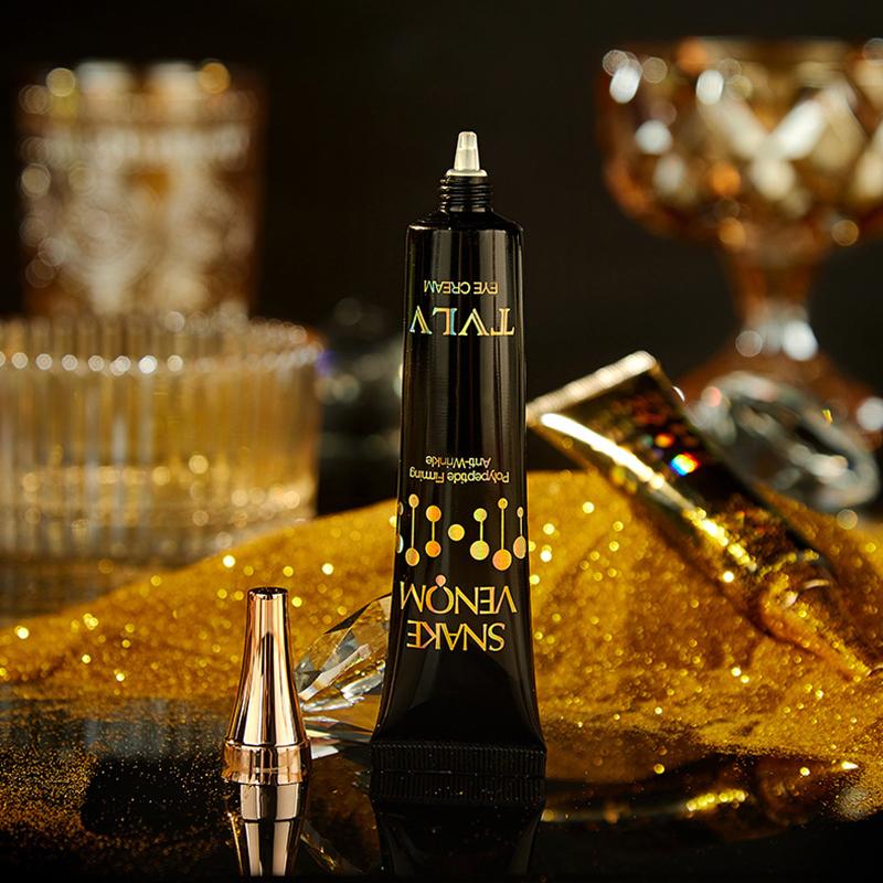 TVLV Змеиный яд Пептид Укрепляющий крем против морщин вокруг глаз Устраняет темные круги Улучшает тонкие линии под глазами Увлажняет и увлажняет