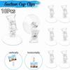 10Pcs 360° Rotatable Suction Cup Clip Multifunctional Retail Sign Clip Price Tag Holder  Kitchen Use