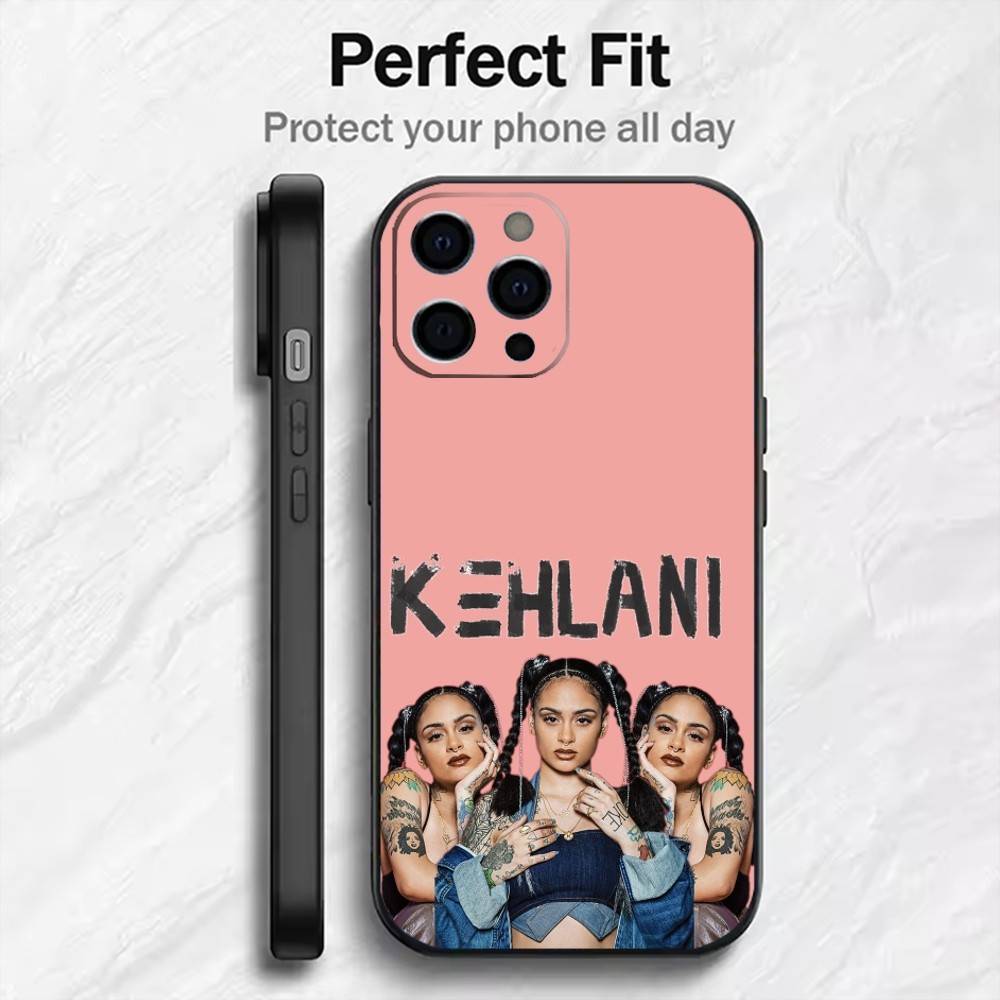 Singer K-Kehlani P-Parrish Print Phone Case For iPhone17,16,15,14,13,12 Plus,Max Soft Silicone Black Cover
