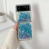 Luxury Glitter Love Quicksand Case For Samsung Z Flip 4 3 2 1 Bling Shockproof Soft for Samsung Galaxy Flip 3 4 Flip4 Cover Cute