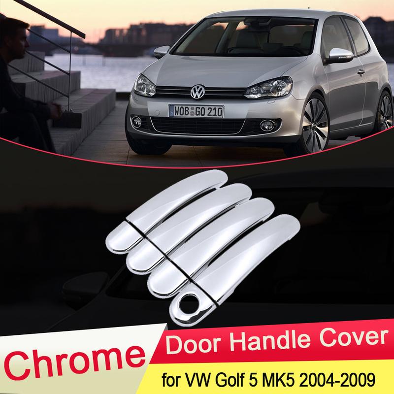 Для Volkswagen VW Golf 5 MK5 V Rabbit 1K GTI 2004 2005 2006 2007 2008 2009 Хромированная накладка на ручку двери Автостайлинг Аксессуары