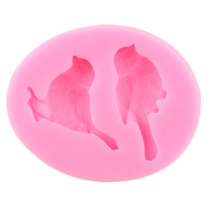 3D Birds Silicone Mold DIY Cupcake Topper Fondant Cake Decorating Tools Soap Resin Candy Polymer Clay Chocolate Gumpaste Moulds