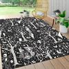 Nightmare Before Christmas Fabric Carpet Rug Soft Washable Anti Slip Home Living Room Sofa Mats Personalized Christmas Rug