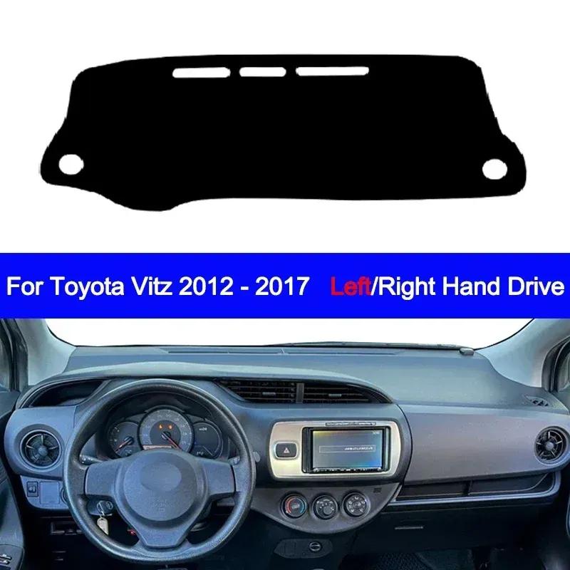 Накладка на панель автомобиля Нескользящий коврик Для Toyota Vitz 2012 - 2017 Защитная накладка на центральную консоль Коврик на приборную панель автомобиля Коврик-солнцезащита Анти-УФ Подушка