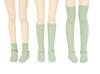Petite Marie Scale MDD MSD Compatible Plain Socks and Bear Teleco Includes Left and Right Sage Casual 40cm BJD Doll Clothes 1/3 3-Piece Set, Knee-High