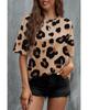 Azura Exchange Leopard Print Loose T-Shirt