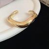 Gold Silver Cuff Bangles ABS Acrylic Exaggerated Bracelet Temperament Wide Open Bangle  Girls
